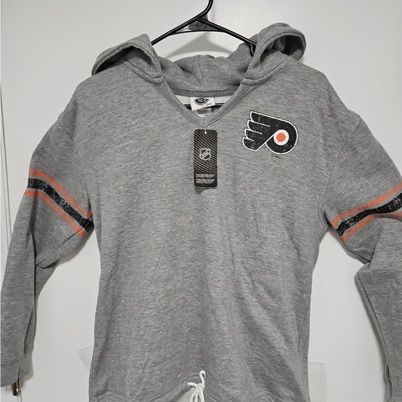 NHL Other - NHL Gray Hoodie with Orange and Black Accents